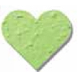 Seed Paper Shape Bookmark - Heart Style 7 Shape